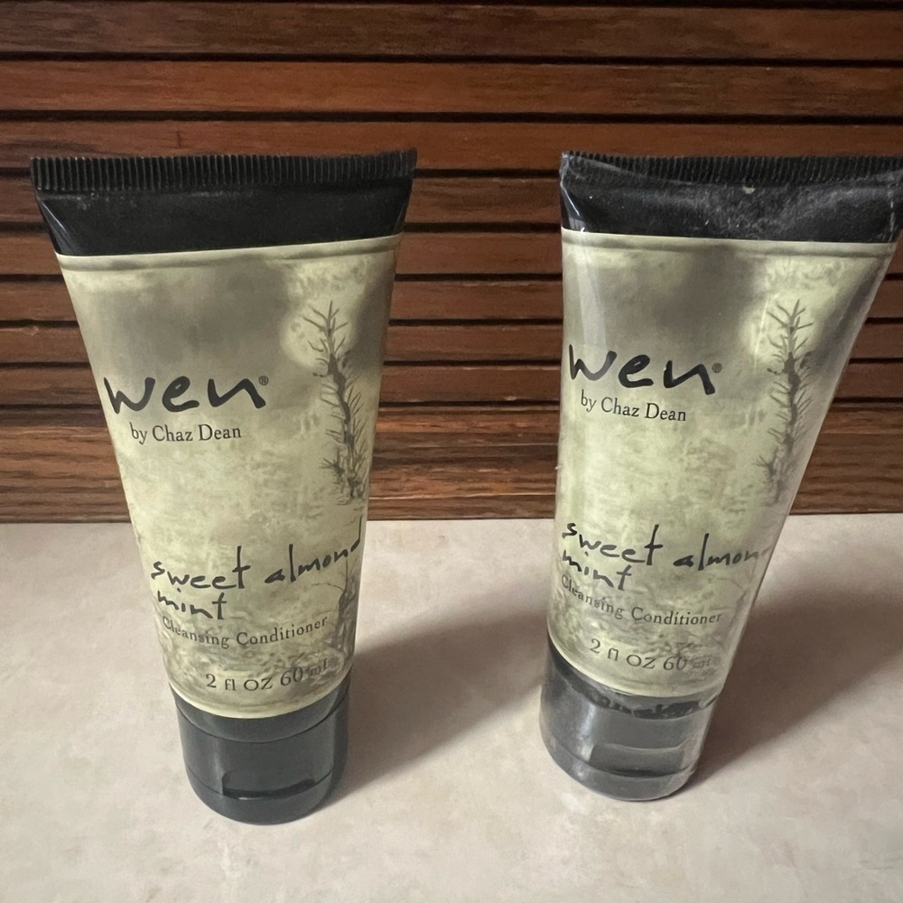 Bundle of two WEN Sweet Almond Mint Cleansing Conditioners - 2 oz each